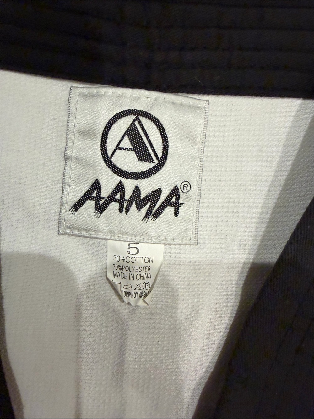 White Martial Arts Dobok Set with Black Trim Top Gi - Picture 3 of 4